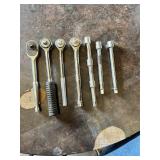 Assorted 3/8 Drive Ratchets and Extension Bars