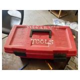 Assorted Hand Tools with Toolbox and Socket Set including Stanley Screwdrivers, Pliers, and Hammer