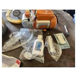 ABLA Vacuum Degassing Chamber with TW-1K Single Stage Vacuum Pump and Accessories