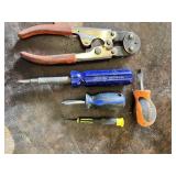 Enderes Tools Screwdriver, Power Torque Screwdriver, Matco Screwdriver, and Wire Crimper