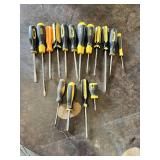 Stanley and Miscellaneous Screwdrivers including Flathead and Phillips Types