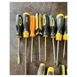 Stanley and Miscellaneous Screwdrivers including Flathead and Phillips Types