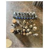Sockets and Bit Tools including Assorted Hex Bits and Holder
