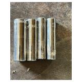 Mac Deep Sockets Including 11/16, 1/2, 13/32, and 7/16