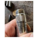 Snap-on Sockets including 1/2 and 3/8 Drive Socket, 13/16 Spark Plug Socket, and 5/16 Socket