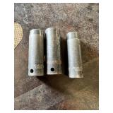 Snap-on 3/8" and 7/16" Deep Sockets