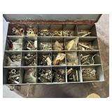 Metal Storage Box with Assorted Hardware
