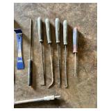 Pry Bars and Pick Tools including HDX Pry Bar, Dasco Pro Pry Bar, and Mayhew Tools Pick Set