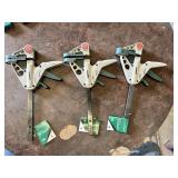 Masterforce One-Handed Bar Clamps 6 Inch Set of 3