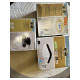 Hampton Bay Lighting Fixtures including 11 in Square LED Flush Mount, 8 in Semi-Flush Mount, and 2-Light Textured White Flush Mount