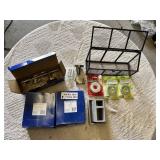 Better Home Products Towel Rings and Accessories, Storage Rack, and Tape Lot
