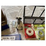 Better Home Products Towel Rings and Accessories, Storage Rack, and Tape Lot