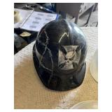 Hard hats including Milwaukee Model, White Hard Hats, Black Hard Hat with Skull Design, and Extension Cord