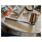 Miscellaneous Hardware Tools Including Husky Socket Wrench, Clamps, Carabiners, Stacker Tool Caddy and Hooks