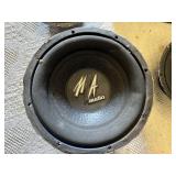 Subwoofer Box with MA Audio Speakers and Other Speakers
