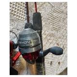 Zebco Dock Demon Rod with Reel and Shakespeare Spinning Reel