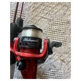 Zebco Dock Demon Rod with Reel and Shakespeare Spinning Reel
