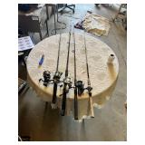 Fishing Rods and Reels including Shimano Sienna, Azura, and Shakespeare Ugly Stik