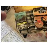 Fishing Tackle Box with Fishing Books