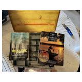 Fishing Tackle Box with Fishing Books