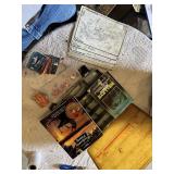 Fishing Tackle Box with Fishing Books
