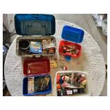 Spider-Man Themed Fishing Tackle Boxes with Fishing Gear and Other Tackle Box with Gear