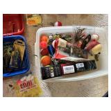 Spider-Man Themed Fishing Tackle Boxes with Fishing Gear and Other Tackle Box with Gear