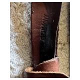 Vintage Hunting Knives and Leather Sheaths Including Germany-Made Pieces
