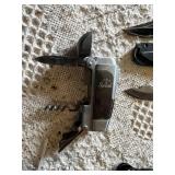 Utility and Pocket Knives Collection including Spark Lighter, Ka-Bar Knife, Masterforce Folding Utility Knife, and More