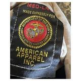 U.S. Marine Corps Uniform Assortment Including Marpat and Woodland Camo with Accessories