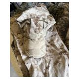 U.S. Marine Corps Uniform Assortment Including Marpat and Woodland Camo with Accessories