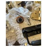 Assorted Hardware including Hickory and Baldwin Components, Hinges, Handles, and Cabinet Knobs