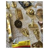 Assorted Hardware including Hickory and Baldwin Components, Hinges, Handles, and Cabinet Knobs