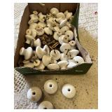 Ornate Porcelain Cabinet Handles and Knobs Set
