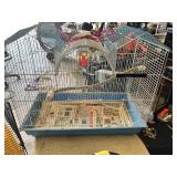 Bird Cages and Container with Rocks