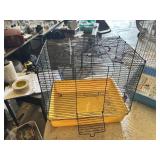 Bird Cages and Container with Rocks