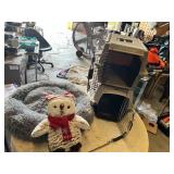 Pet Carriers with Plush Bed and Holiday Owl Decoration