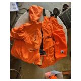 Gander Mountain Tech20 Waterproof Breathable Hunting Bib Size L and Vest Size M