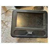 Lot of Electronics and Accessories including RCA Portable DVD Player Monitors, Garmin GPS, and Red Media Player with Cables