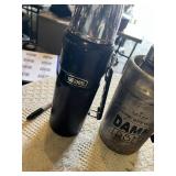 Thermos, Growler, and Flask Collection including TAL Ranger Pro 64oz, Vintage Aladdin, and Metal Pitcher