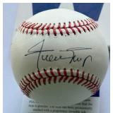 Willie Mays Autographed w/ PSA DNA COA Rawlings ONLB White Baseball