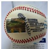 Kirby Puckett Autographed w/ PSA DNA COA - National Baseball Hall of Fame 2001 Induction Day Stamped and Cancelled Rawlings OALB Budig Baseball - Minnesota Twins - RARE!!