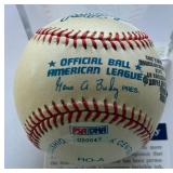 Kirby Puckett Autographed w/ PSA DNA COA - National Baseball Hall of Fame 2001 Induction Day Stamped and Cancelled Rawlings OALB Budig Baseball - Minnesota Twins - RARE!!