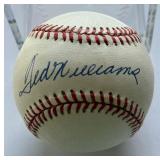 Ted Williams Autographed w/ Full PSA DNA Letter of Authenticity Rawlings OALB Brown Baseball