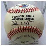Pete Rose Autographed w/ PSA DNA COA Rawlings ONLB White Baseball