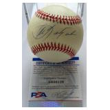 Carl Yastrzemski Autographed w/ PSA COA Rawlings OALB Budig Baseball