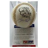 Byron Buxton Autographed w/ PSA DNA COA Rawlings Gold Glove Award Baseball
