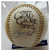 Byron Buxton Autographed w/ PSA DNA COA Rawlings Gold Glove Award Baseball
