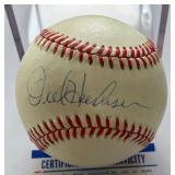 Orel Hershiser Autographed w/ PSA COA Rawlings OALB Budig Baseball