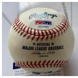 Alfonso Soriano Autographed w/ PSA DNA COA Rawlings OMLB Selig Baseball